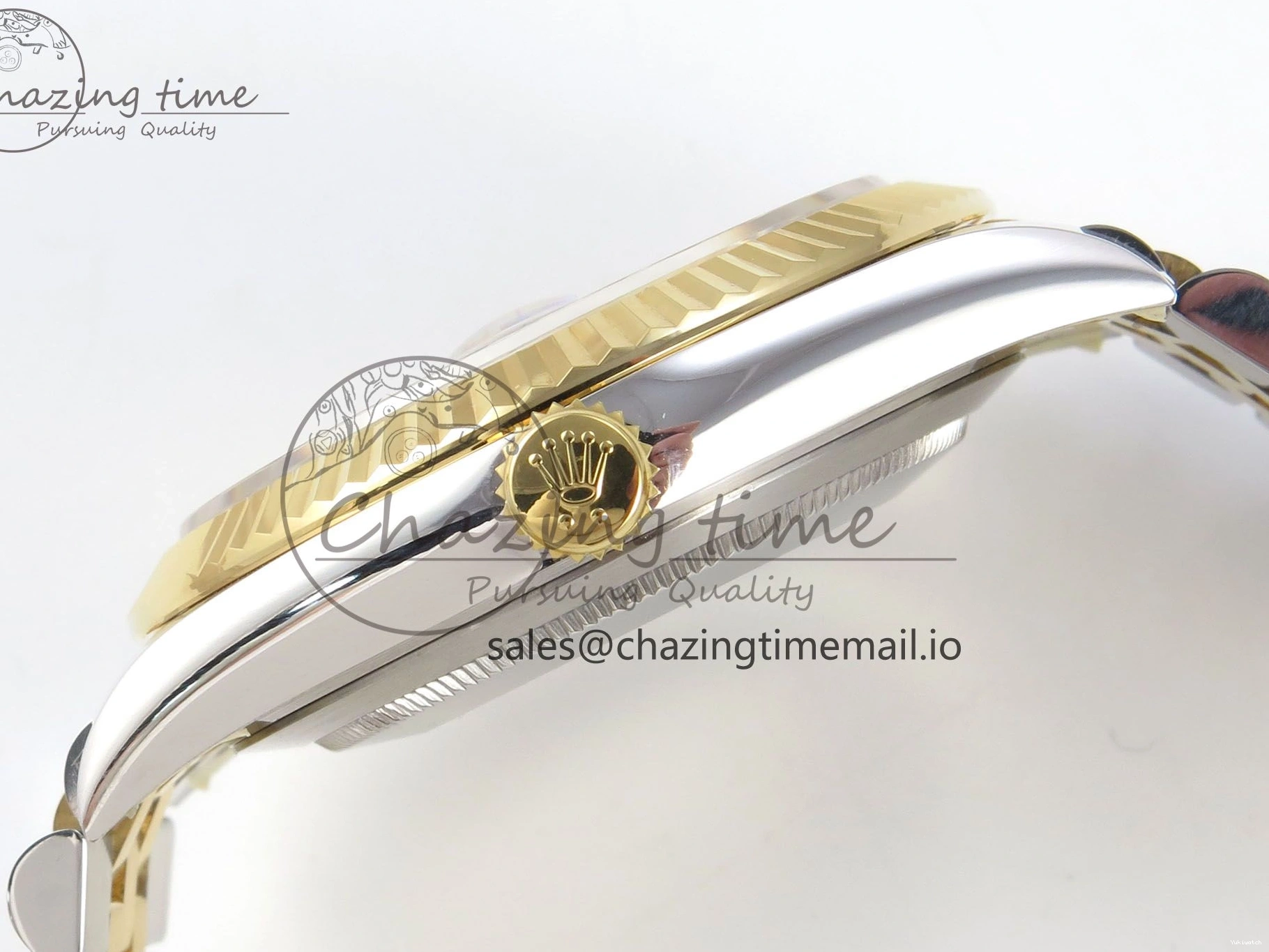 SS Edition Best Roman 1:1 DateJust Jubilee Bracelet Dial Gray 126333 (Weighted) 41 SH3235 ARF on YG 1228